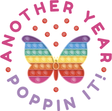 Another Year Poppin It Butterfly Push Pop Kids Hoodie