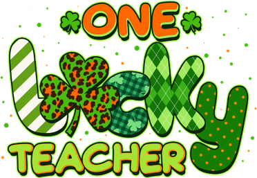 Funny Cute St Patrick's Day One Lucky Teacher Coaster