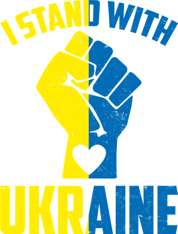 I Stand With Ukriane Protest Fist Support Ukaine Women's Hoodie