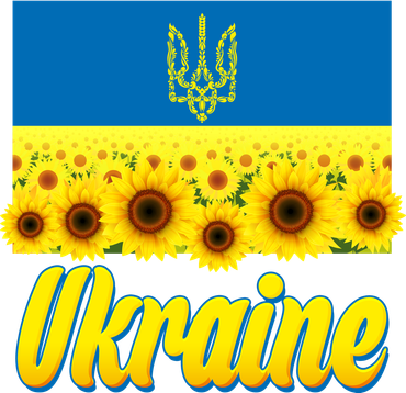 Ukraine Coat Of Arms Flag Blue Sky Field Of Sunflowers Kids Sweatshirt