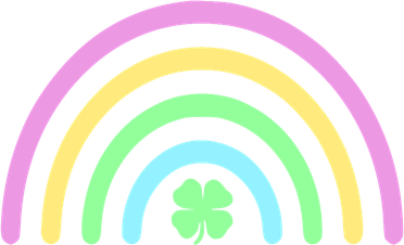Colorful Shamrock Rainbow Beanie