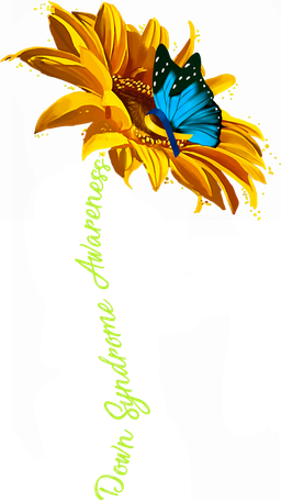 Down Syndrome Awareness Butterfly Sunflower Women's T-Shirt