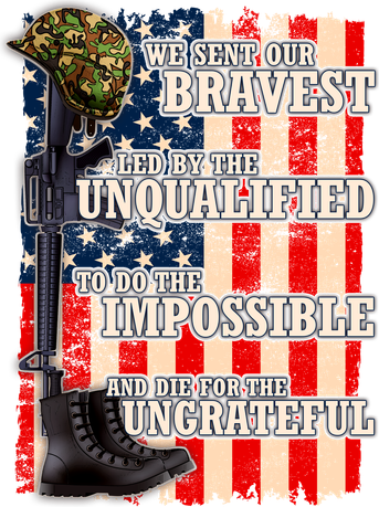 We Sent Our Bravest Support Military Veterans USA Flag Kids T-Shirt