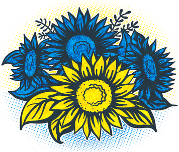 Ukrainian Flag Colors Sunflowers Stand With Ukraine Toddler Hoodie