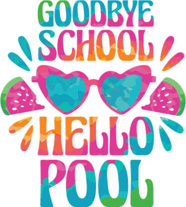 Goodbye School Hello Pool Summer Kids Hoodie