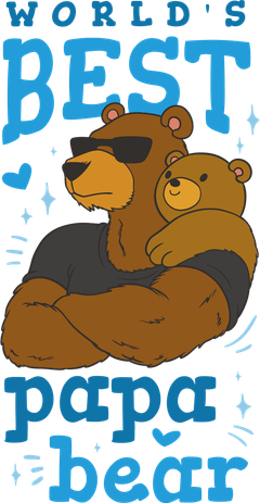 World's Best Papa Bear Ornament