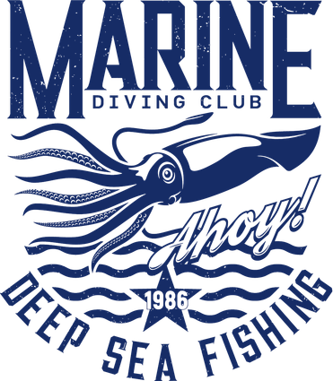 Marine Diving Club Deep Sea Fishing 1986 Hat