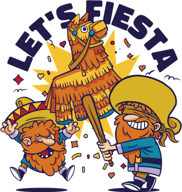 Let's Fiesta Celebration Hooded Wearable Blanket