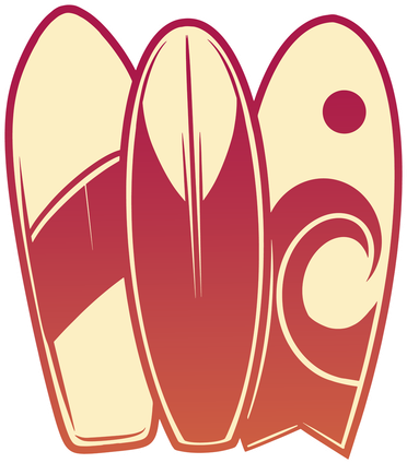 Retro Surfboard Surfing Coaster