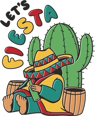 Let's Fiesta Cinco De Mayo Hooded Wearable Blanket