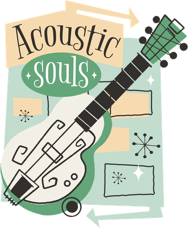 Acoustic Souls Musical Guitar Toddler Long Sleeve