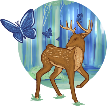 Magic Forest Deer Coaster