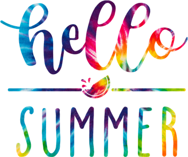 Hello Summer Colorful Rainbow Hat