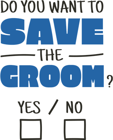 Save The Groom Funny Bachelor Hooded Wearable Blanket