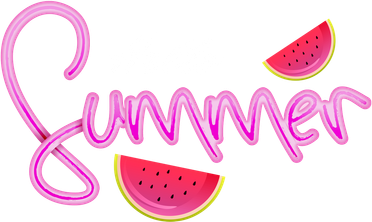 Hello Summer Watermelon Retro Hat