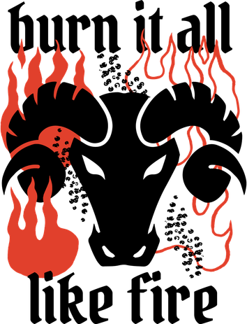 Burn It All Like Fire Aries Zodiac Kids Hoodie