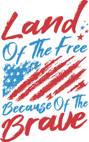 Land Of The Free Because Of The Brave American Flag 7 Panel Mesh Trucker Snapback Hat