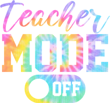 Teacher Mode Off Colorful Retro Baby Bodysuit