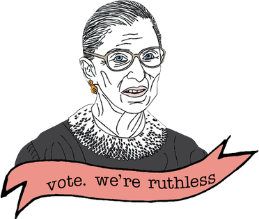 Ruth Bader Ginsburg Vote We Are Ruthless Feminist Kids Hoodie