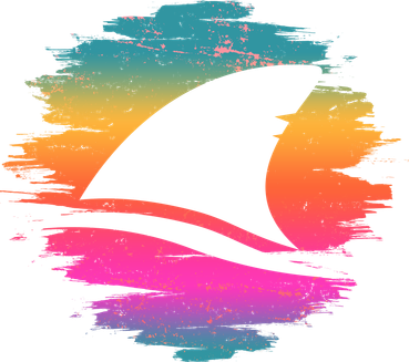 Retro 80's Neon Shark Fin Button