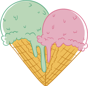 Heart Shaped Ice Cream Cute Gift Tote Bag