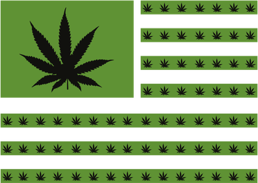 Marijuana American Flag Women's Tank Top