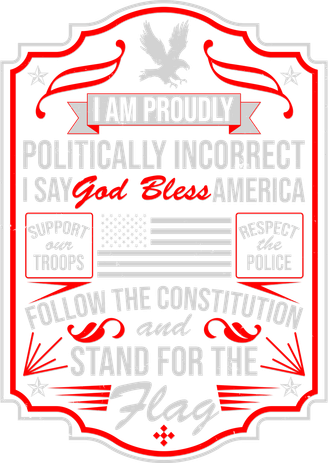 Vintage I Am Proudly Politically Incorrect Coaster