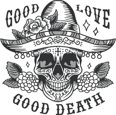 Good Love Good Death Skull Dia De Los Muertos Kids Sweatshirt