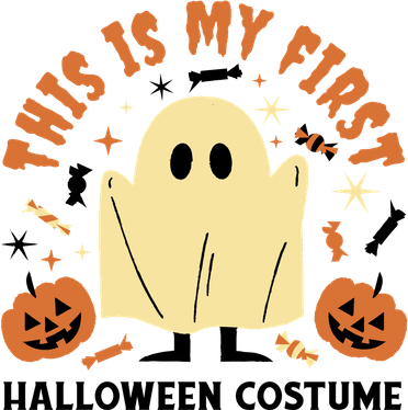This Is My First Halloween Costume Cute Ghost Kids T-Shirt
