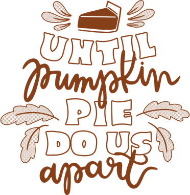 Until Pumpkin Pie Do Us Apart Ceramic Ornament