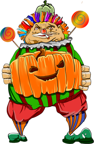 Clown Pumpkin Creepy Halloween Tank Top