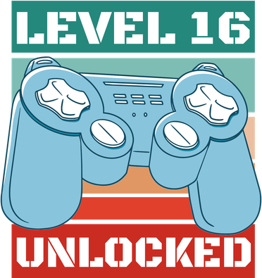 Level 16 Unlocked Gaming Retro Long Sleeve Shirt