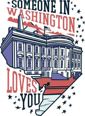 Someone In Washington Loves You Gift Backpack