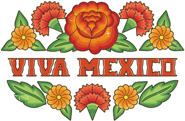 Traditional Floral Viva Mexico Women's Dry Zone Grid Polo