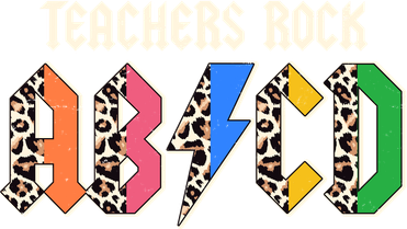 Funny Teachers Rock ABCD Rocker Women's T-Shirt