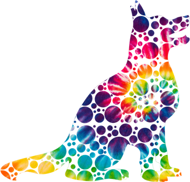 Colorful Polka Dots Dog International Dot Day Women's Sweatshirt