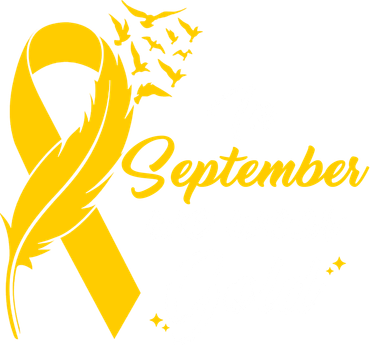 In September We Wear Gold Childhood Cancer Awareness Visor