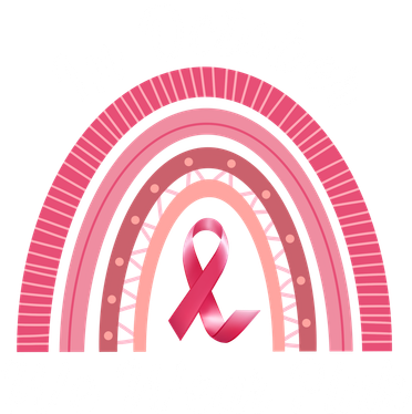 In October We Wear Pink Rainbow Ribbon Coaster