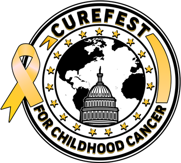 Curefest For Childhood Cancer Awareness Emblem Golf Towel