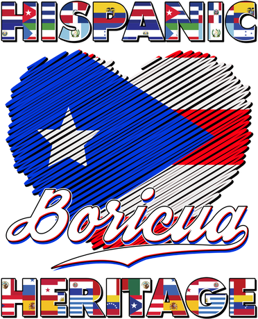 Hispanic Heritage Month Boricua Puerto Rico Flag Tote Bag