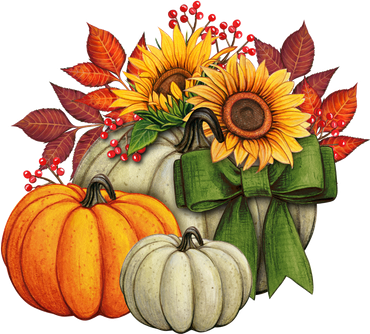 Fall Pumpkin Sunflower Cute Mousepad