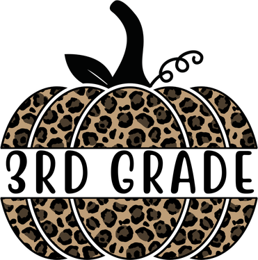 3rd Grade Leopard Pumpkin Doggie Tank