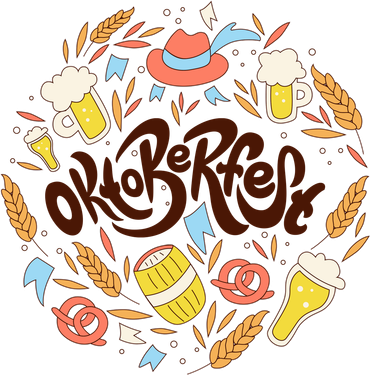 Celebrating Oktoberfest Festival Coaster