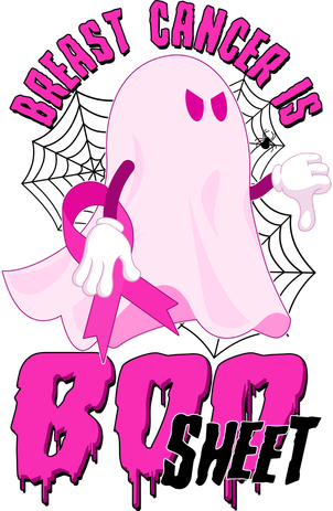 Funny Breast Cancer Is Boo Sheet Halloween Ghost Polo