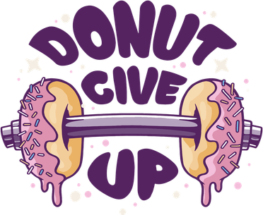 Donut Give Up Weightlifting Fitness Funny Golf Towel