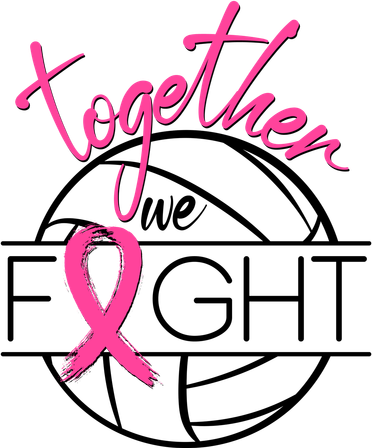 Volleyball Together We Fight Breast Cancer Awareness Bucket Hat