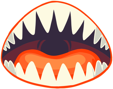 Funny Open Mouth Shark Attack Bucket Hat