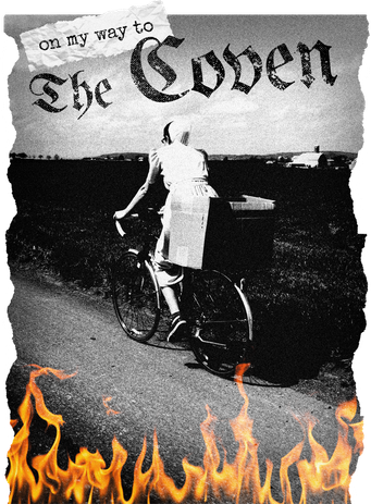 On My Way To The Coven Collage Flames Toddler Long Sleeve