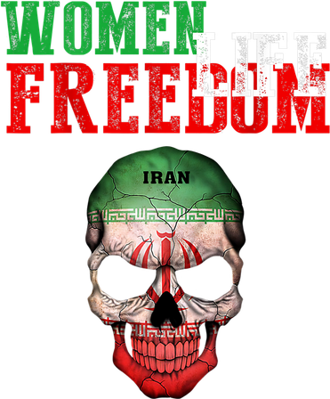 WOMEN LIFE FREEDOM, Skull Iranian Flag Women Of Iran Freedom Kids Hoodie