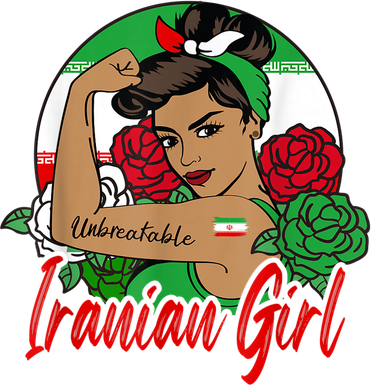 Iranian Girl Iran Woman Persian Flag Women's V-Neck T-Shirt